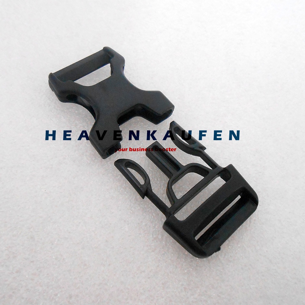 Buckle Kunci Sodok Slop 2,5 cm Acetal Hitam Bagus Kuat Type GX