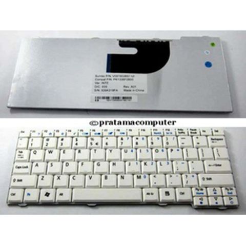 ACER Aspire One AO531 531H ZG5 ZG8 A110 D150 D250 Series Keyboard Laptop White