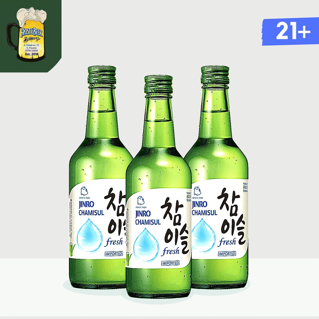 Jual Jinro Soju Chamisul Original Fresh 17.2 360 ml Import Korea