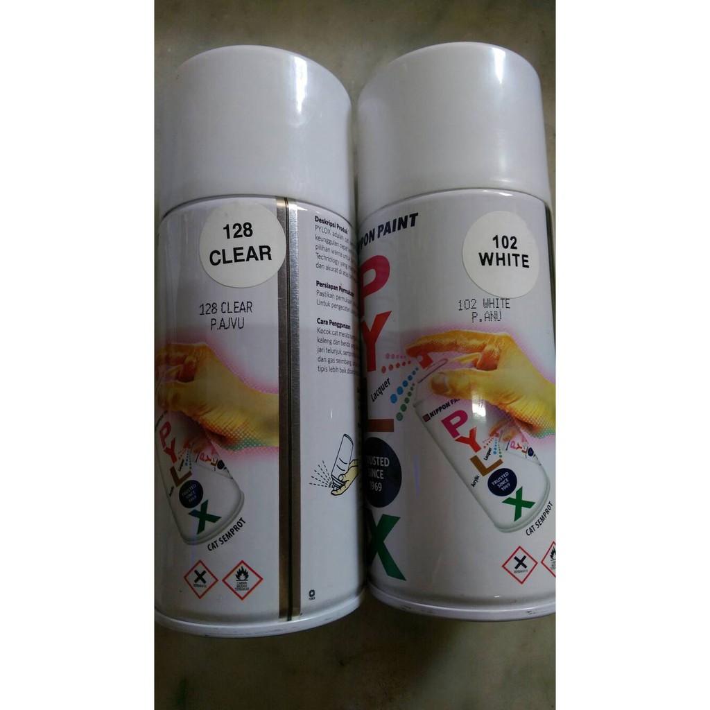 TERLARIS PYLOX PUTIH / PYLOX CLEAR TRANSPARAN/ CAT SEMPROT / CAT SPRAY (