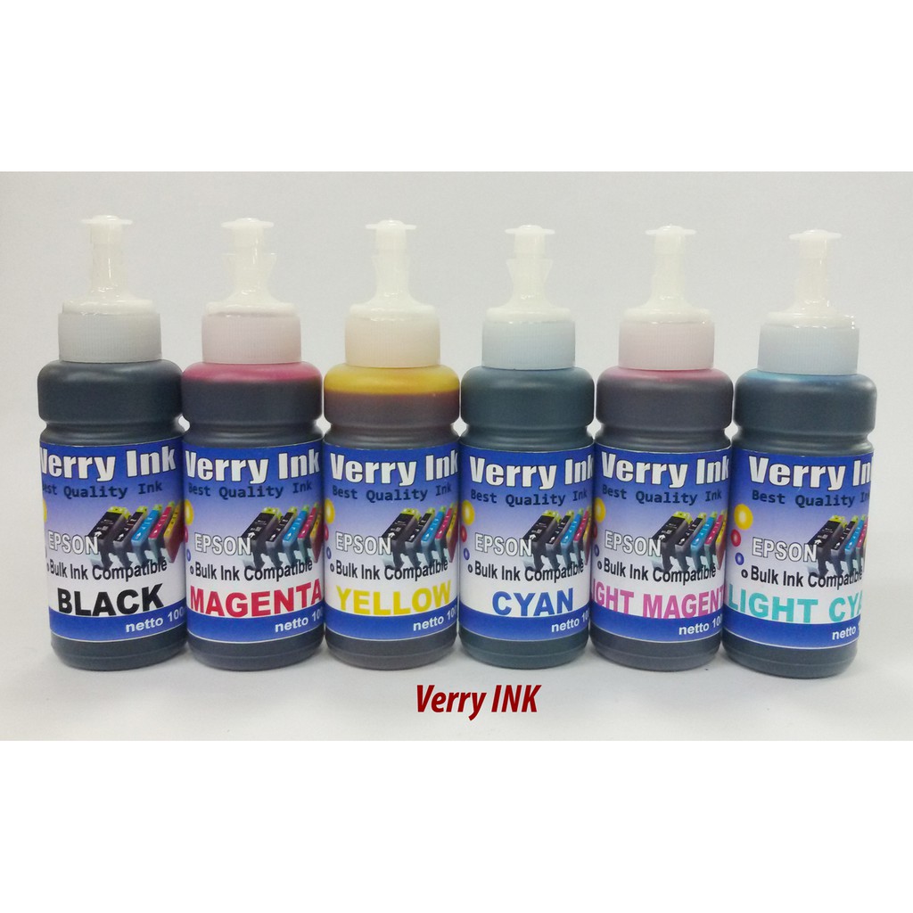 Tinta Epson isi ulang 100ml(Satu Paket) 4 warna