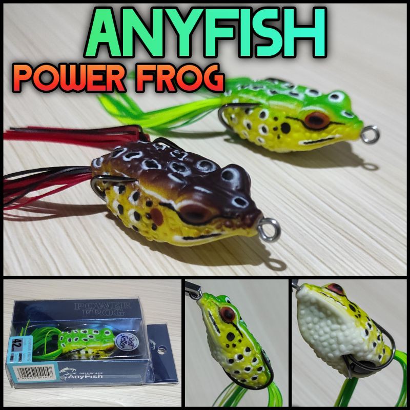 Anyfish Soft Frog Power Frog Umpan Kodok Jump Frog