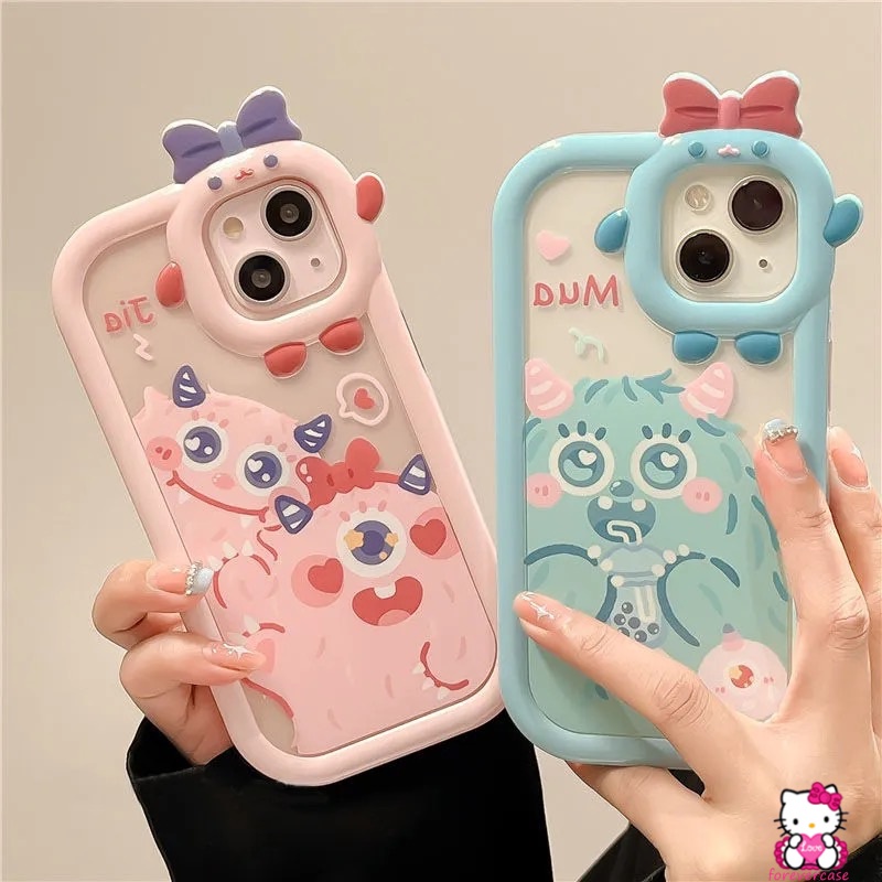 Case Desain Monster 3D Untuk VIVO Y35 Y22 Y12 Y15s Y15A Y01 Y50 Y30 Y20 Y33s Y15 Y11 Y21T Y21 Y21 Y33T Y21A Y33T Y1S Y21T Y21T Y21A Y33T