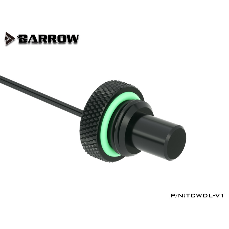 BARROW TCWDL-V1 10K Temperature Sensor Stop Plug Fitting - Black