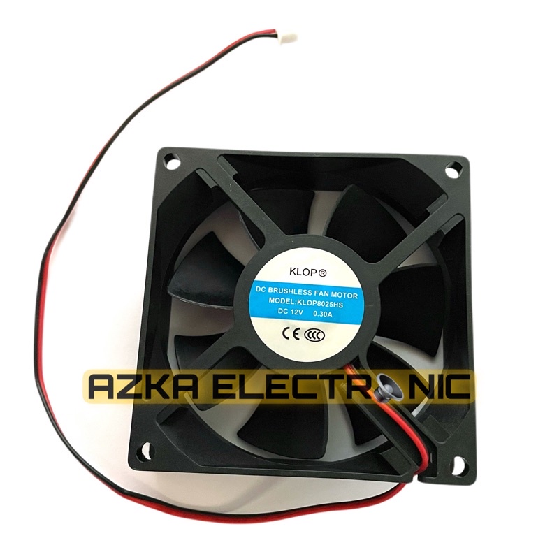 Kipas Fan DC 12V 8CM 8x8 CM Pendingin Elektronik