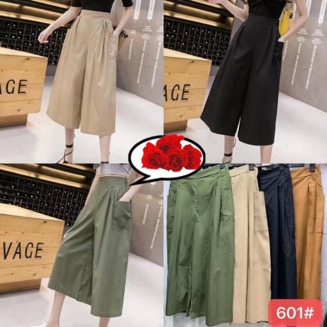 CELANA JUMBO KULOT 7/8 WANITA KATUN IMPOR -601