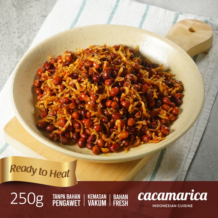 

✨COD✨ Teri Kacang Balado Kemasan Vakum Siap Saji 250 Gram
