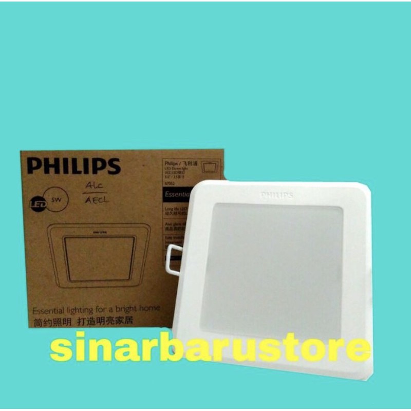 Lampu Downlight LED 5W Philips Kotak
