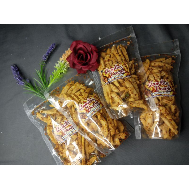 basreng denok pedas daun jeruk premium