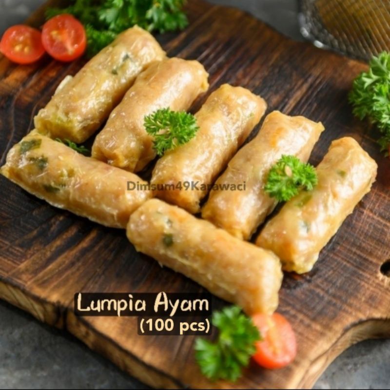 

LUMPIA AYAM DIMSUM 49 KARAWACI HARGA PABRIK TERMURAH SEJABODETABEK, FROZEN FOOD HALAL KARAWACI.