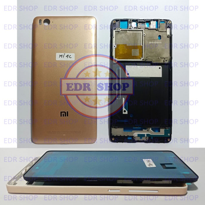 Casing Xiaomi Mi4c Mi 4c Fullset Housing Kesing Tatakan Lcd Dudukan Mesin Original
