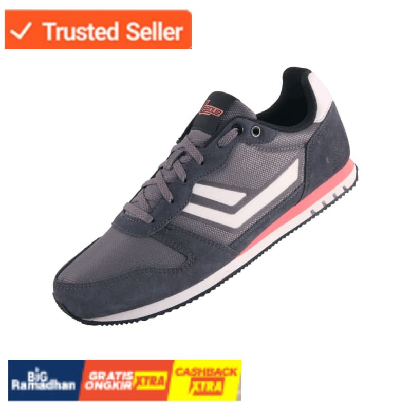 SNEAKERS COWOK HITAM BIRU MISTY  League Sepatu  Sneakers Unisex Strv 101316206