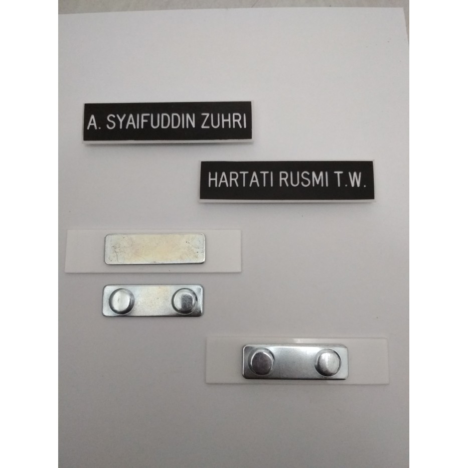 

Name Tag Id Card Papan Nama Dada Name Tag Nama Dada Gravo Magnet bagus TERLARIS
