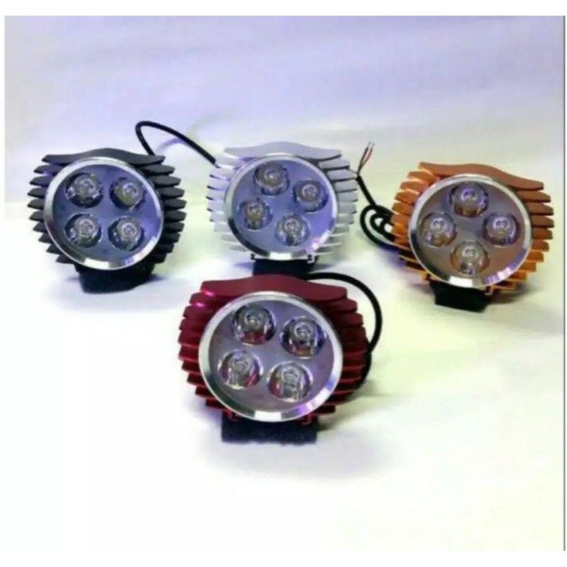 Lampu tembak sorot 4 mata lampu 4 led slim