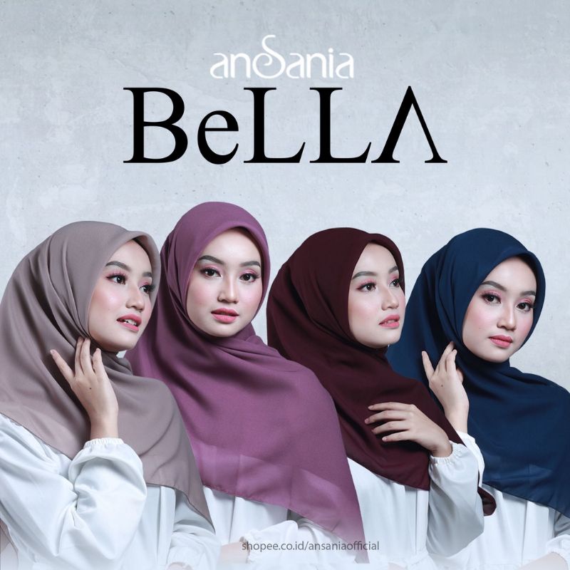 Bella Square Hijab Original AnSania/Bella Square AnSania Ori/Hijab Segi Empat