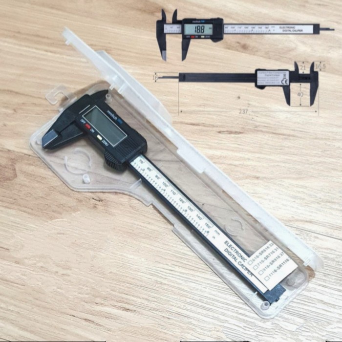 

Jangka Sorong Digital Caliper Carbon Fiber Digital Caliper 150 Mm