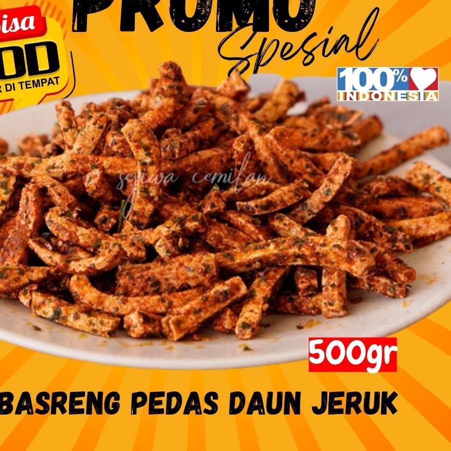

⚡️9.9 SALE⚡️ BASRENG STIK BASTIK Rasa Pedas Daun Jeruk Original 500gr grosir