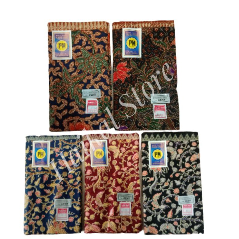 Samping Batik Halus / Kain Panjang Batik PM Biru/jarik Batik