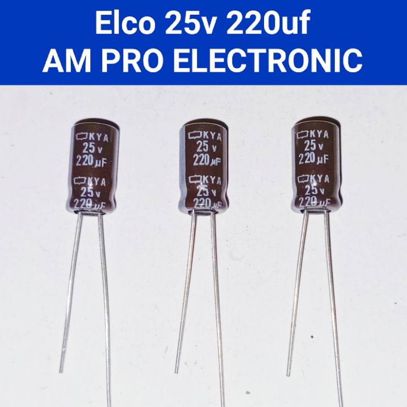 Elco 25v 220uf Elko 220uf 25v Coklat.