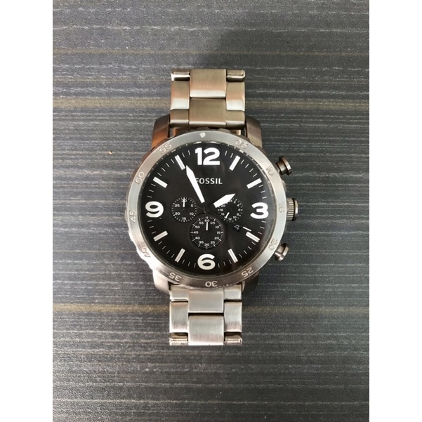 Bekas Second Preloved FOSSIL FS Jam Tangan Pria Analog Original Fashion Chronograph Stainless Steel 