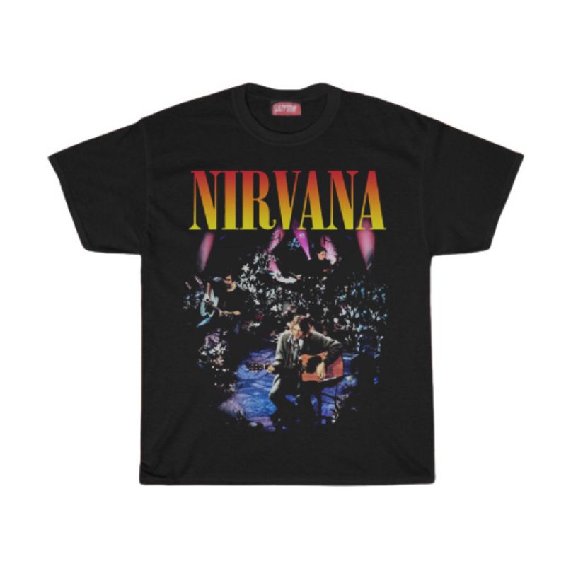 KAOS / T SHIRT / NIRVANA / KAOS BAND NIRVANA UNPLUGGED IN NEW YORK
