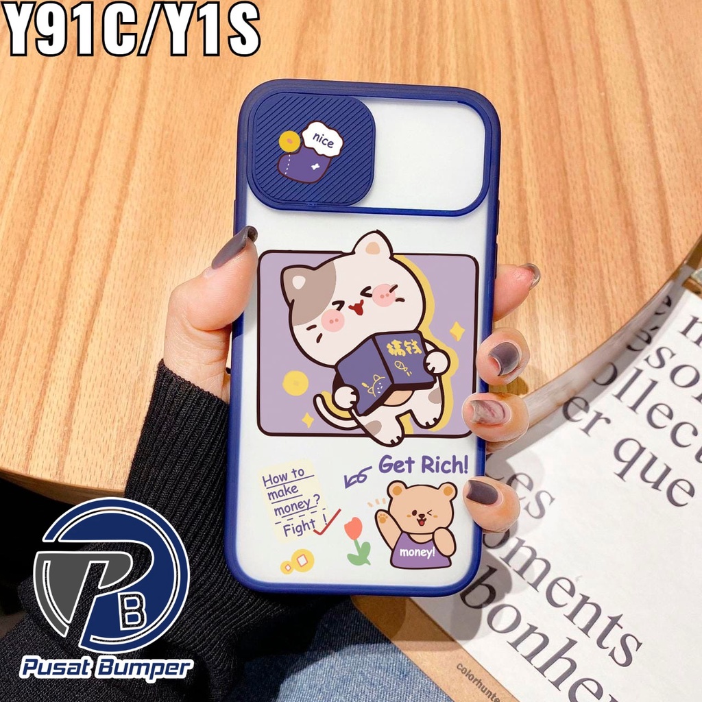 SS069 CASE SLIDE KARAKTER VIVO Y12 Y15 Y17 Y20 Y20S Y12S Y21S Y33S Y30 Y50 Y30I Y51 2020 Y91 Y93 Y95 Y91C Y32 V5 PB682-7