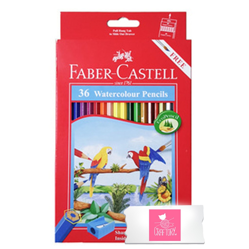 

FABER CASTELL WATERCOLOUR PENCILS / PENSIL WARNA CAT AIR ISI 36