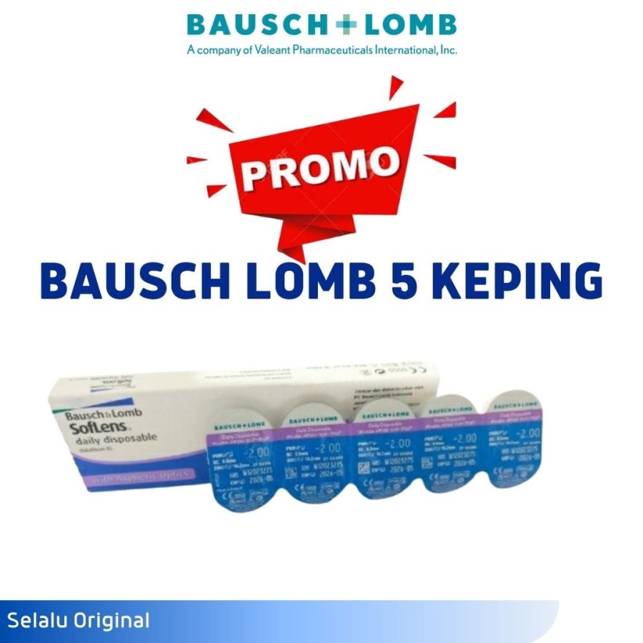 SOFTLENS BENING HARIAN BAUSCH AND LOMB 5 KEPING