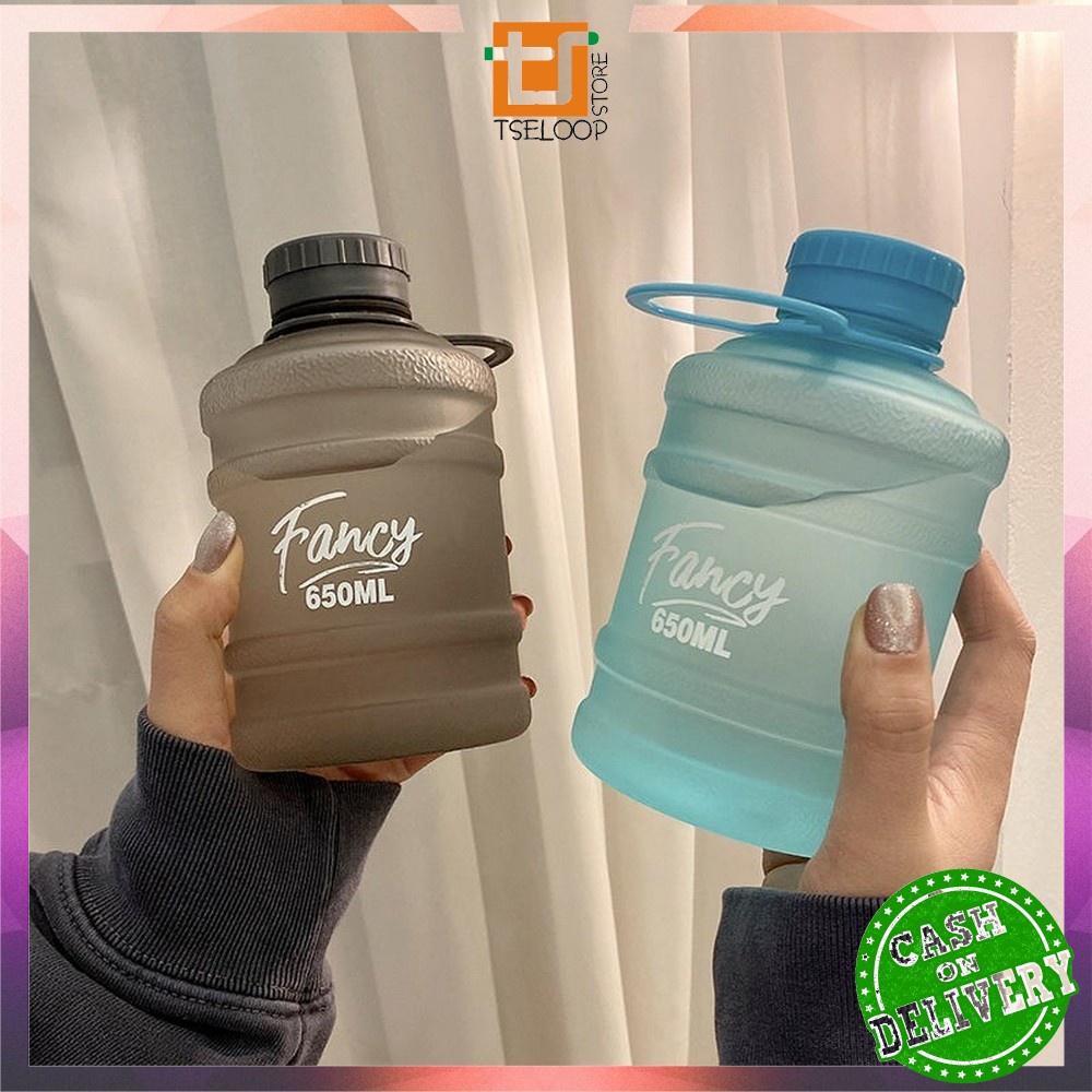 OFM-C307 Botol Minum Bentuk Galon 650ml / Galon Mini Anak / Botol Air Minum Plastik Unik BPA FREE / Kids Water Bottle-4