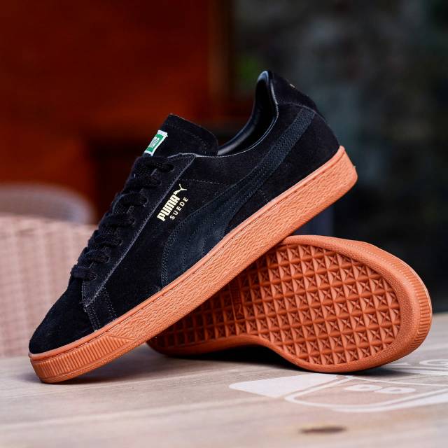 puma suede red gum sole