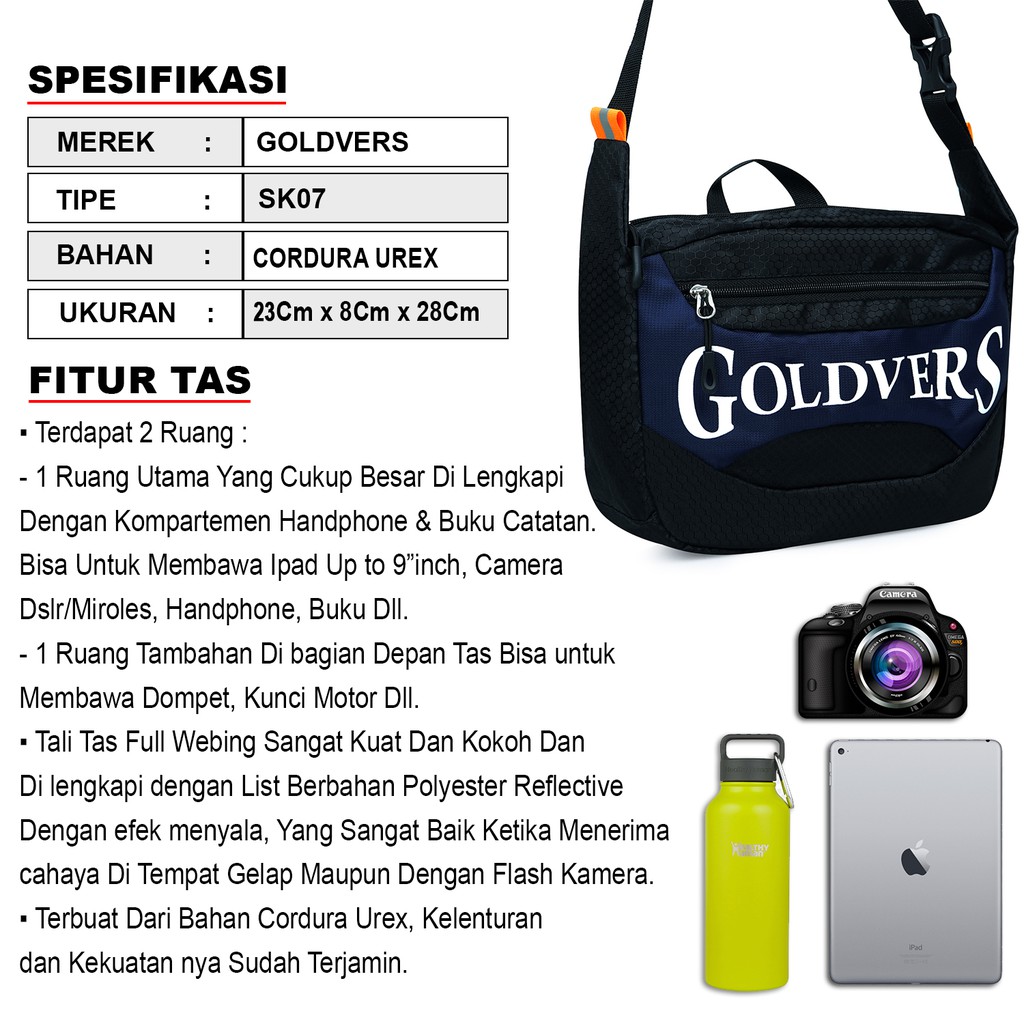 Tas Selempang Pria Tas Smartphone Tas Selempang Pria Merek Goldvers Tas Pria  - INDORAYA STORE