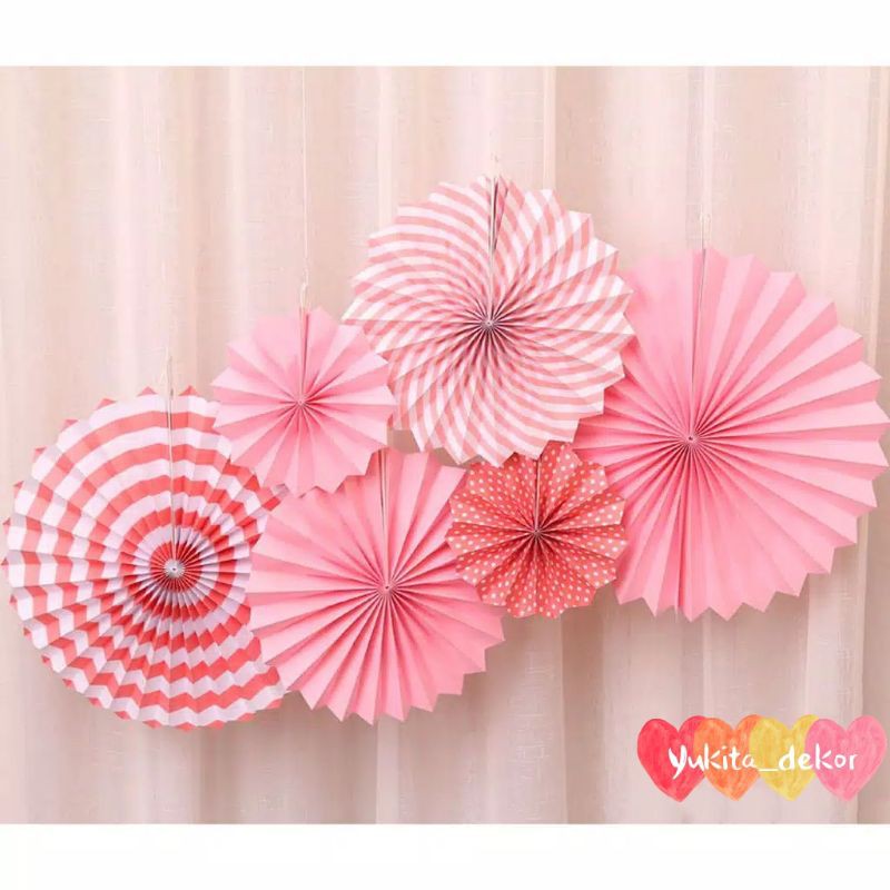 

Papperfan Dekorasi [Kertas Tebal] isi 6 PCS