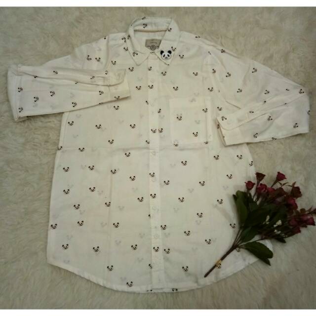 Kemeja Cewek motif Panda NEVADA