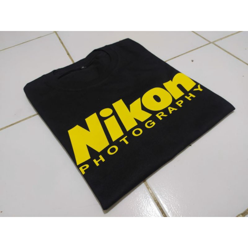 Baju T-shirt Kaos Nikon photography l kaos fotografer