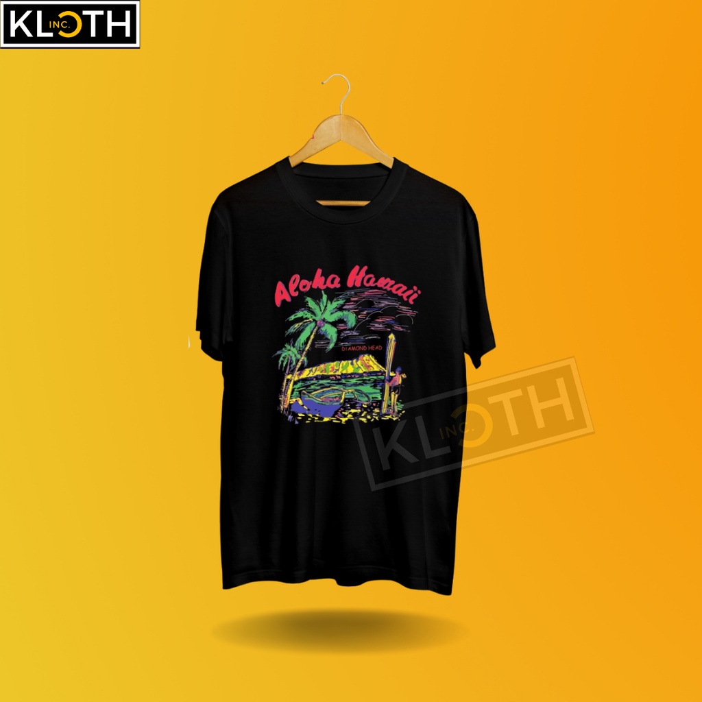 [BTS] Kaos BTS TAEHYUNG Aloha Hawaii Cotton 24s Premium Bisa Upgrade Lengan Panjang