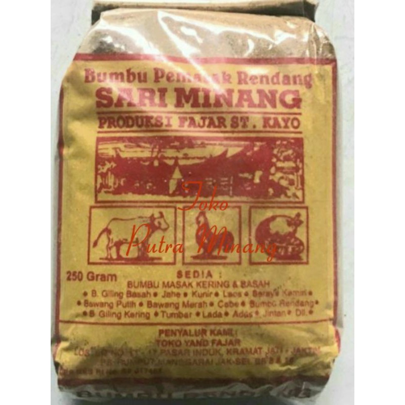 

Bumbu RENDANG SARI MINANG 250g