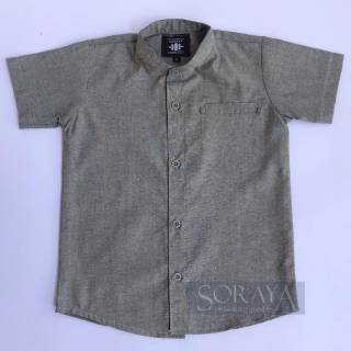 Kemeja koko anak Kemeja anak lakilaki polos warna abu Kemeja koko anak Kemeja anak lakilaki polos warna abu