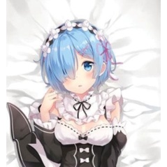 Unik Sarung Bantal Peluk Dakimakura Anime Re Zero Rem RZR1 Berkualitas