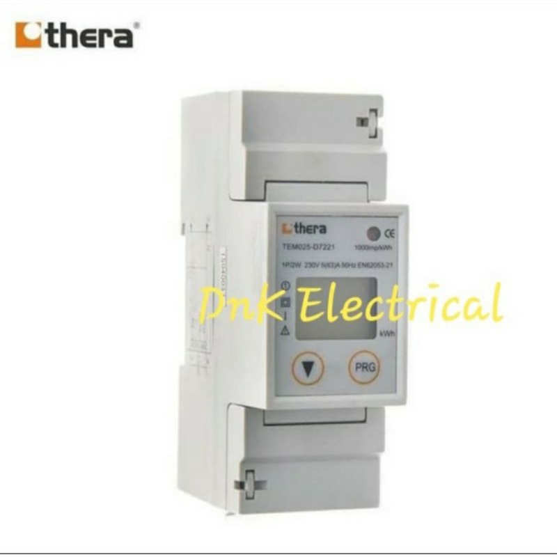 KWH Meter 1 Phase Direct (Digital/LCD) Merk THERA TEM025-D7221