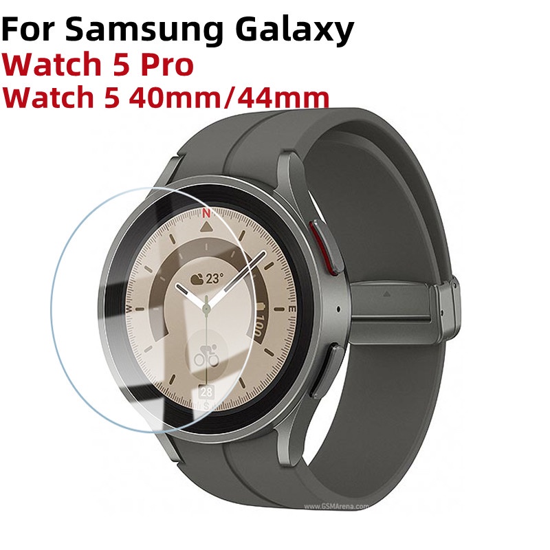 Pelindung Layar Tempered Glass Untuk Samsung Galaxy Watch 5 Pro 45mm 4 40mm 44mm 5pro