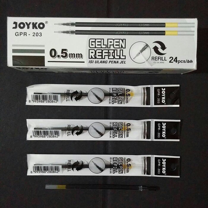 Refill pulpen gel pen joyko gpr 203 / isi ulang pulpen Gel joyko jk-100NT (perpcs)