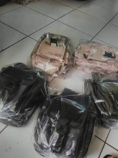 Tas pinggang selempang loreng army/ tas selendang waist bag miliatry tactical airsoft outdoor