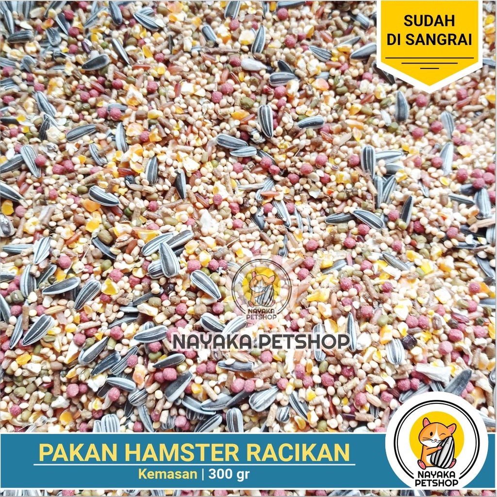 Makanan Hamster 300 gr Hamfood Pakan Hamster Racikan Murah