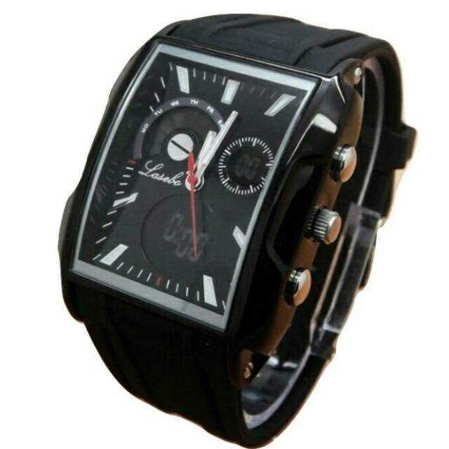 Jam Tangan Pria Original Sporty Lasebo 870 Rubber