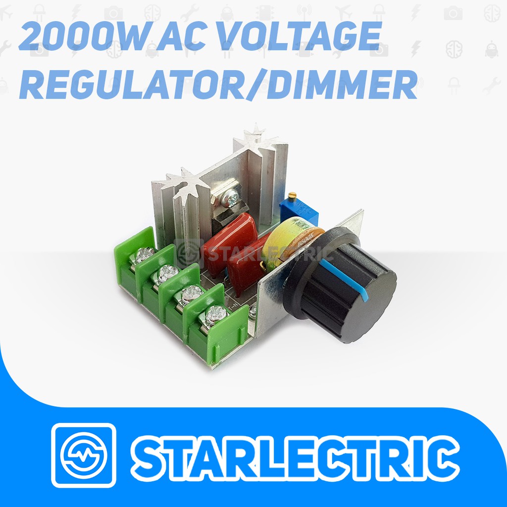 Dimmer SCR 2000W Motor Speed Controller 220V 16A AC PWM