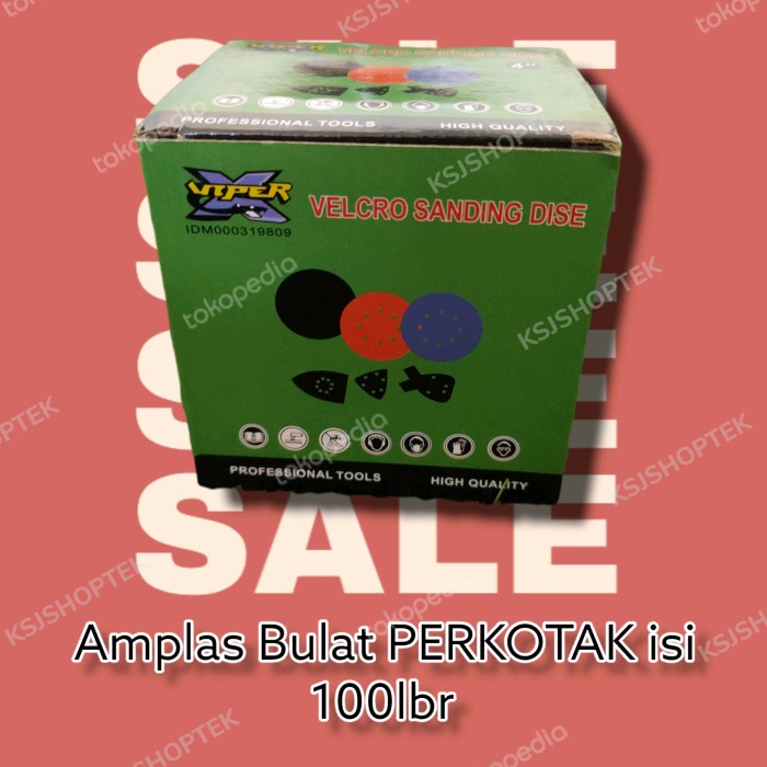 Amplas Bulat / ampelas bulat per kotak isi 100lbr