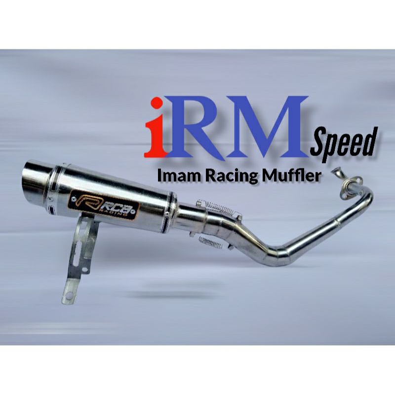 KNALPOT RCB RACING BEAT KARBU, BEAT PGM-FI, BEAT NEW 2020, BEAT STREET, BEAT DELUXE, SCOOPY KARBU/PG