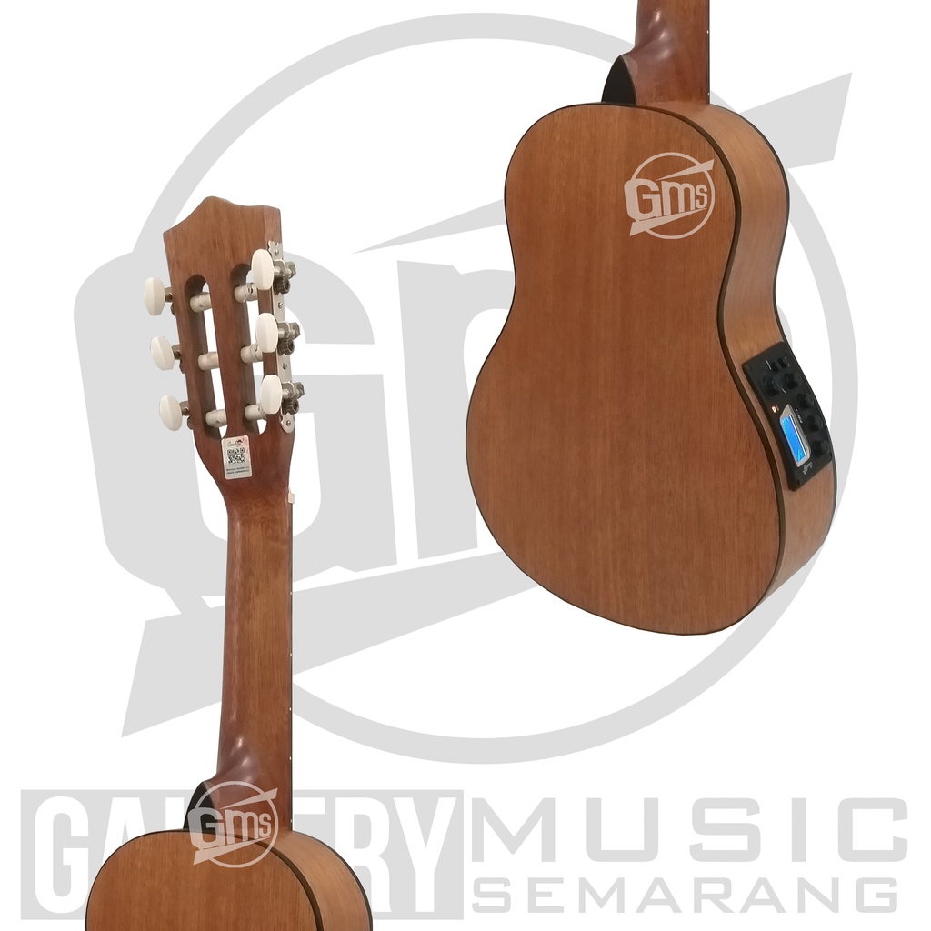 ORIGINAL!!! Guitalele Elektrik Import Merk Cowboy GK-6 NA GK 6NS Equalizer Tuner Cowboy AW-1