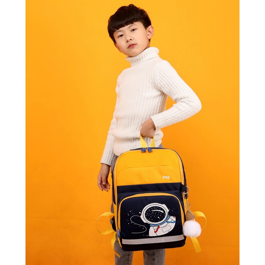 ARMELIA SHOP - Tas Ransel Anak Dino Style_Tas Ransel Anak Laki Laki_Tas Sekolah Anak_Motif Astronot