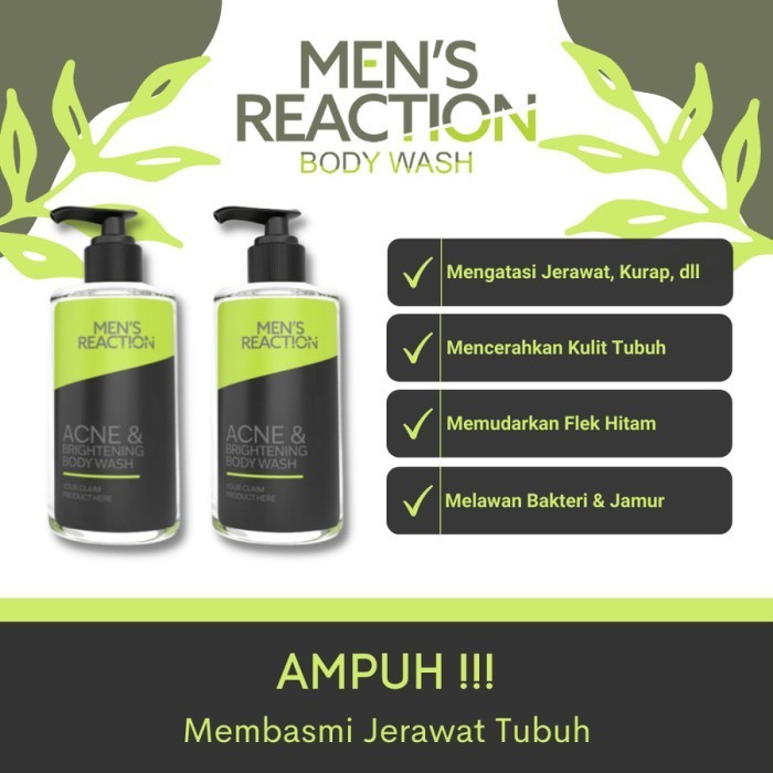 Acne Brightening Body Wash Mens Reaction - Sabun Mandi Pria